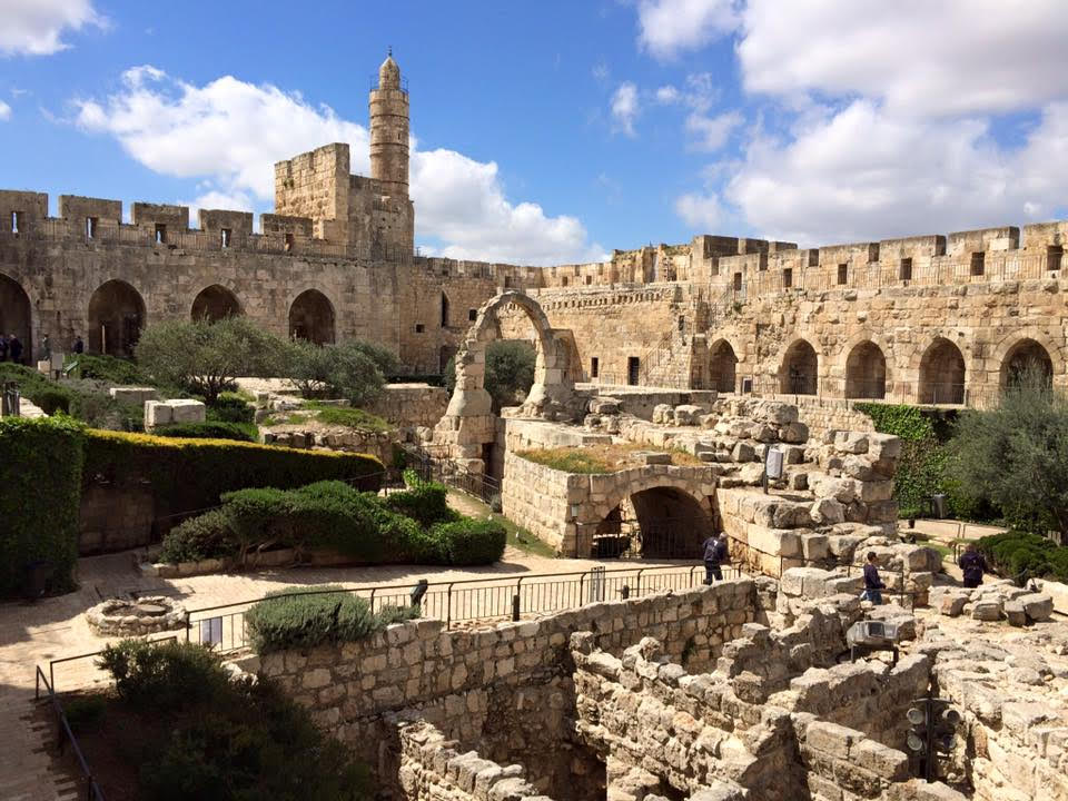 ruins of King Herod’s palace in Jerusalem